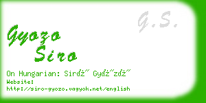 gyozo siro business card